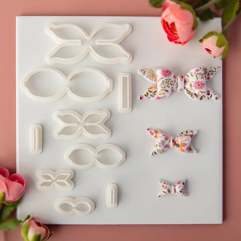 2 шт./3 шт./набор формочки для сережек и бантов из полимерной глины