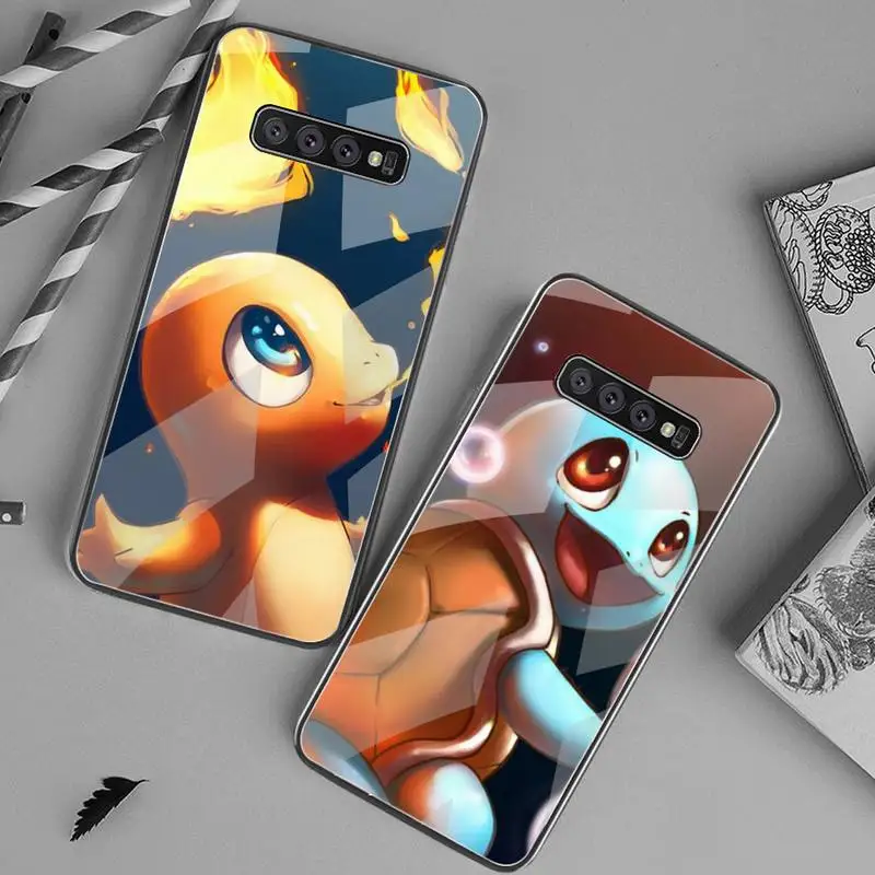 Charmander Mudkip Leafeon Umbreon Pokemon Phone Case Tempered Glass For Samsung S20 Ultra S7 S8 S9 S10 Note 8 9 10Pro Plus Cover