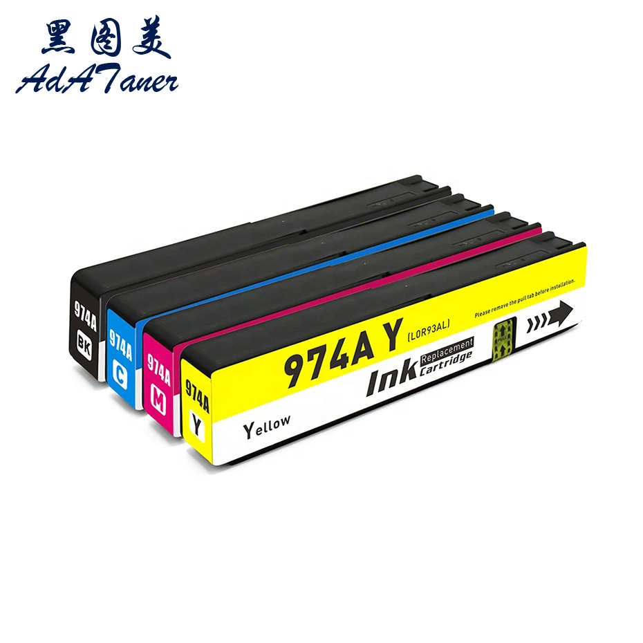 

974 974A Premium Color Compatible InkJet Ink Cartridge For HP PageWide 352dw 377dw 452dw 477dw 552dw 577dw P55250dw P57750dw