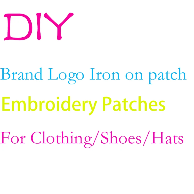 

Fashion Brand Logo Patches for Clothing Jackets DIY Sew on Iron on Embroidery Patch Stickers Appliques for T Shirt Shoes Decor