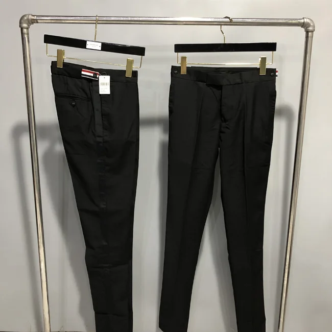 

Высококачественные корейские черные ленты с красными, белыми и синими атласными украшениями, прямые длинные брюки с низкой талией