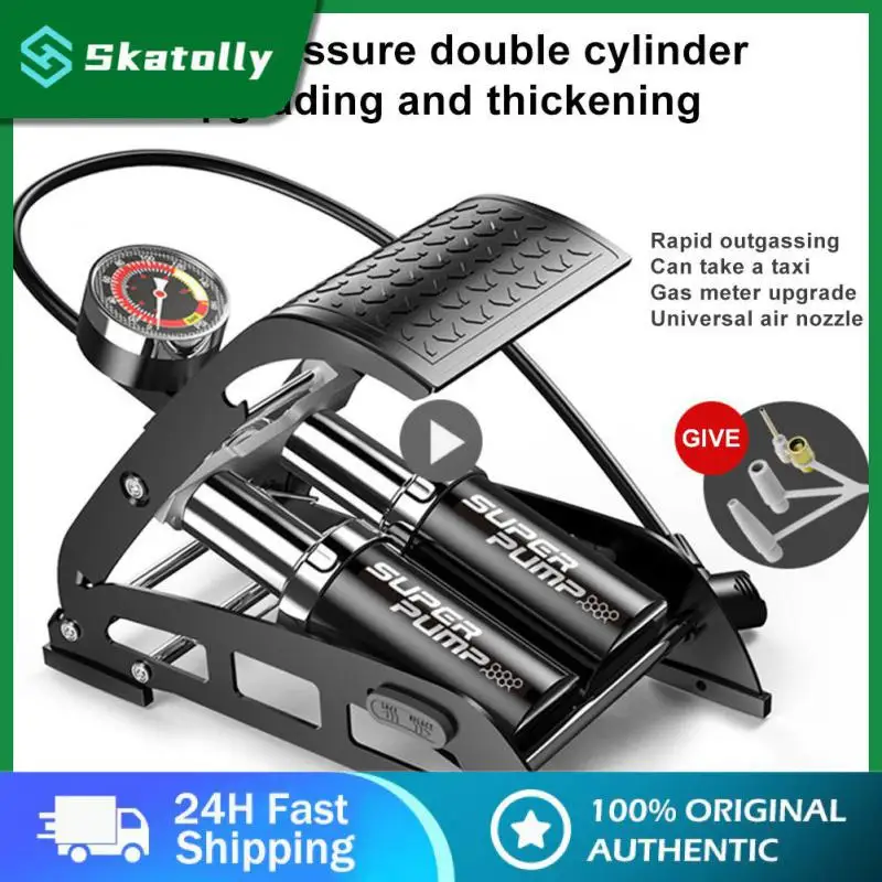 

Насос автомобильный из алюминиевого сплава, портативный для велосипеда, прецизионный манометр, эргономичный инструмент для обслуживания