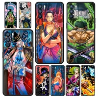 anime one piece phone case for realme 8 7 6 pro c21 c3 c11 shell oppo a53 a52 a9 a54 a15 a95 reno7 se reno6 pro 5g z soft cover