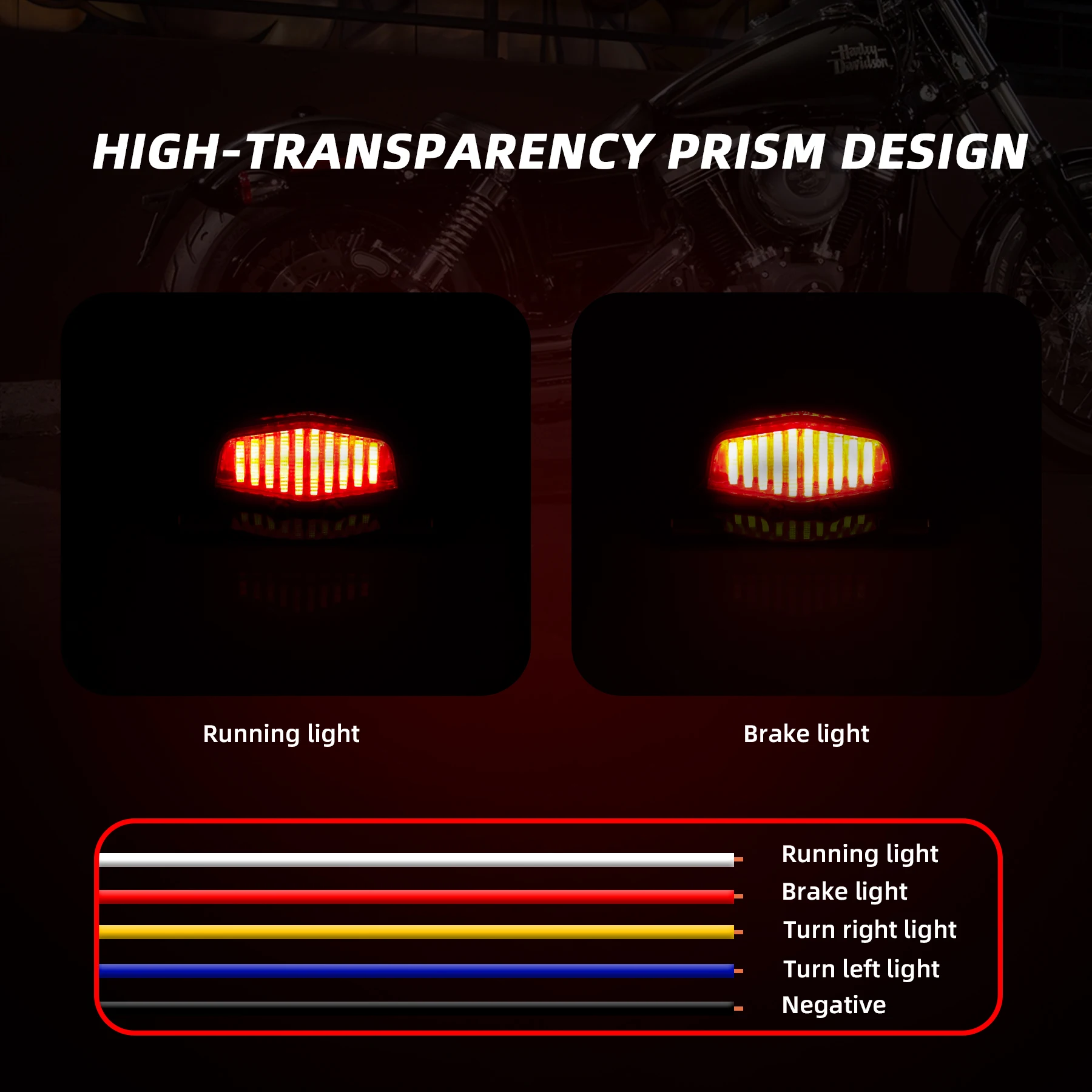 Светодиодный Lucas стиль классический винтажный мотоциклетный задний фонарь