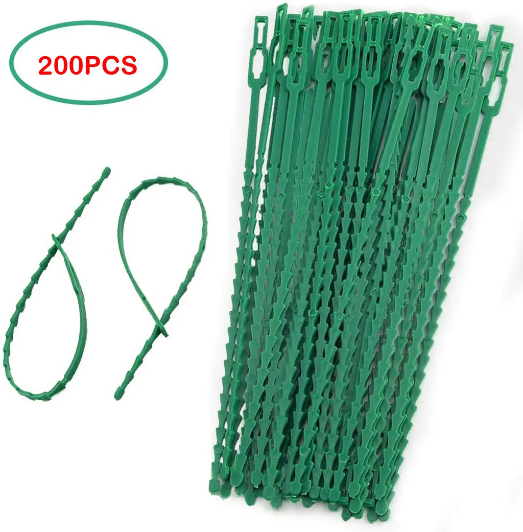

Adjustable Plastic Garden Plant Twist-Ties Tie Multi-Use for Secure Vine Sky Fruit Red Ginger Plant
