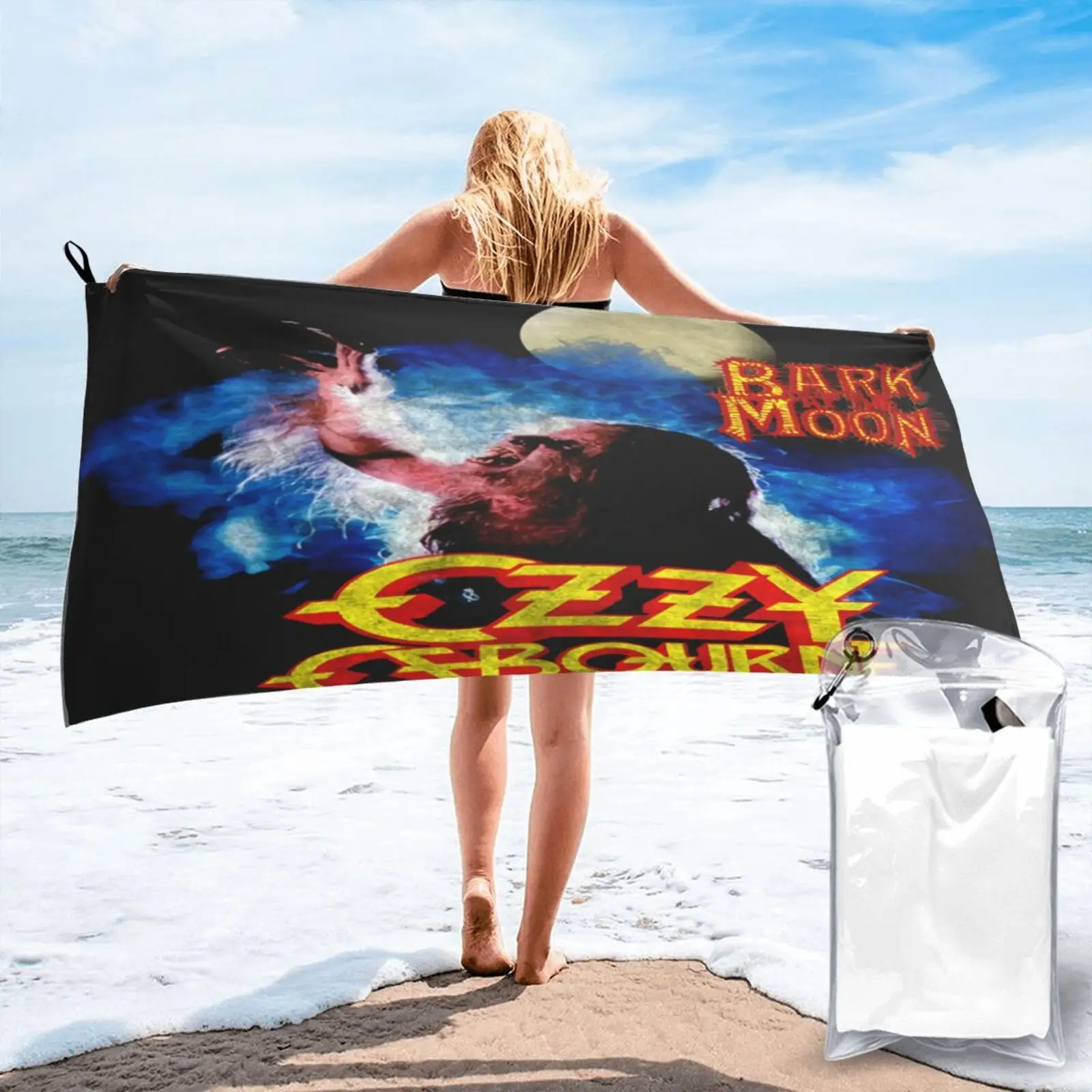

Ozzy Osbourne Official Bark At The Beach Towel Towels Luxury Beach Towel Beach For Bath And Sauna Hand Towel Face Towel Towels