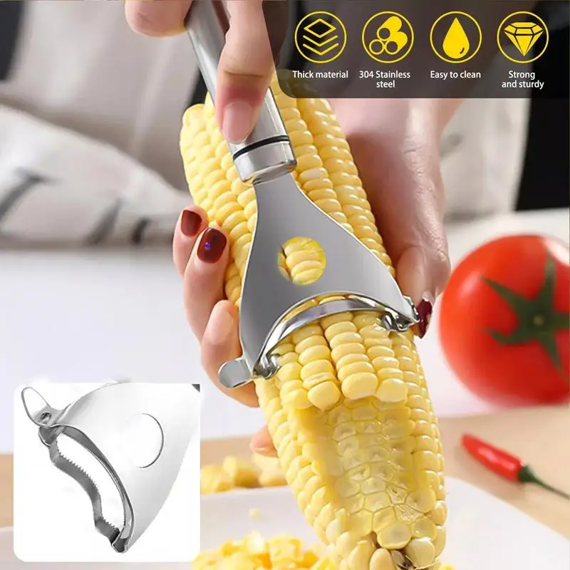 Овощечистка для кукурузы на початках Инструмент зачистки кукурузных початок из