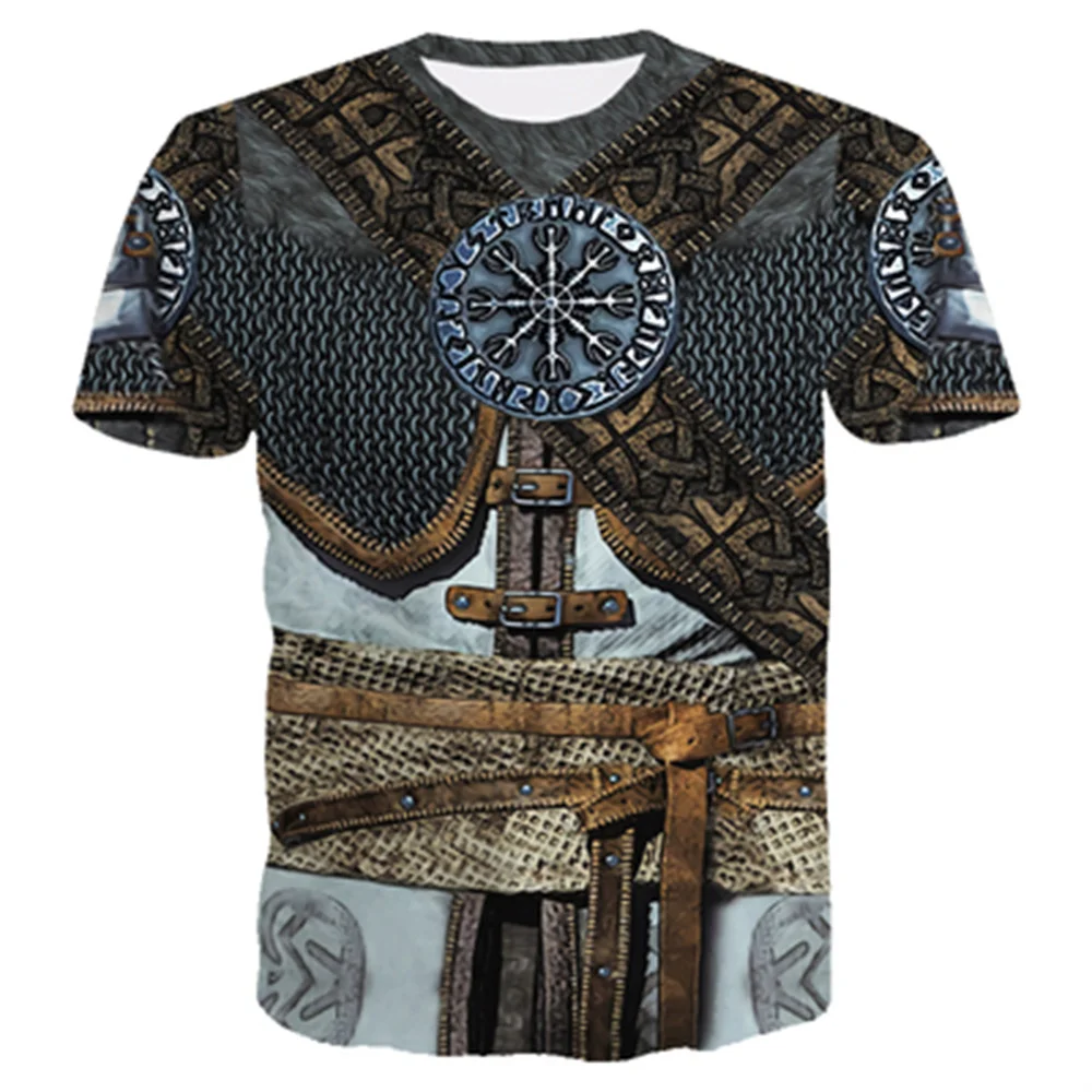 

3D Printed Armor Colorful Flame Funny Hip Hop T-shirts Anime Men Tshirt Loose Fashion Homme Pullover Tees Tops