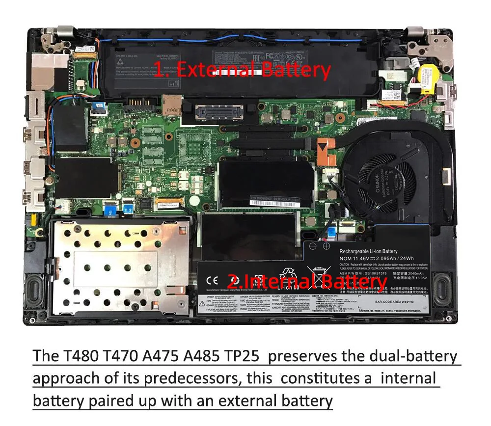 Внутренняя батарея SKOWER 01AV421 для Lenovo ThinkPad T470 T480 T570 T580 TP25 01AV489 01AV420 01AV419 01AV425 01AV427 01AV428 (art.: 3920cdea552bb) - 3920cdea552bb