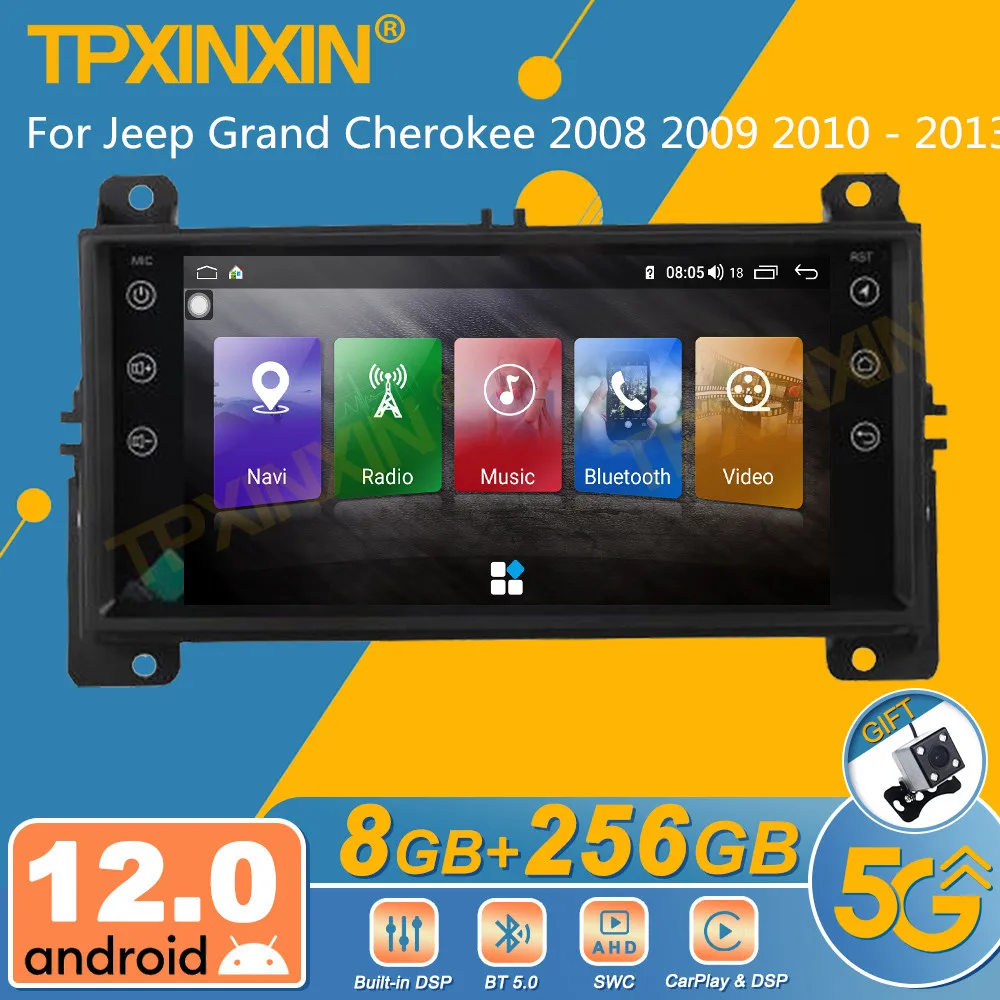 

Android 10 128GB For Jeep Grand Cherokee 2008 2009 2010 - 2013 Car Multimedia Radio Player Stereo IPS Touch Screen Navigation