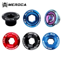meroca crank bolts m18m19m20 bolts mtb mountain bike accessories bike cover bolts aluminum alloy 4 colors