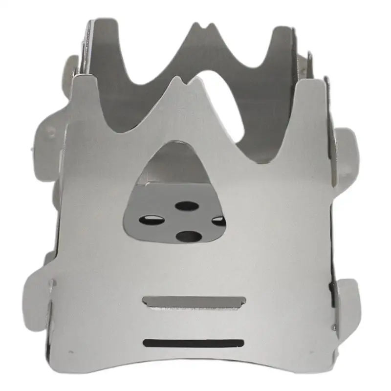 

Складная дровяная плита, портативная складная дровяная плита из нержавеющей стали для кемпинга и пикника