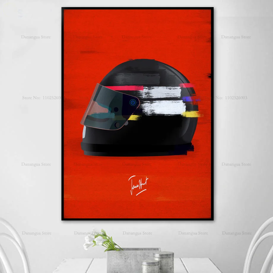 Современный Стиль Айртон Сенна Гоночный Автомобиль Звезда Холст Принт Настенное