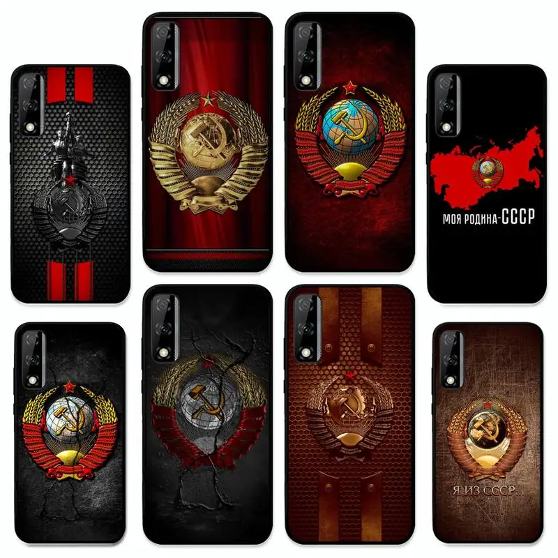 

Vintage USSR CCCP Phone Case for Huawei Y 6 9 7 5 8s prime 2019 2018 enjoy 7 plus