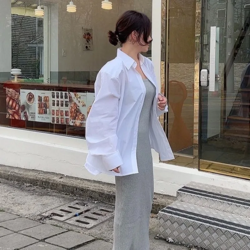 Блузка женская с вырезами на спине шнуровке бантом однобортная весна-осень 2024