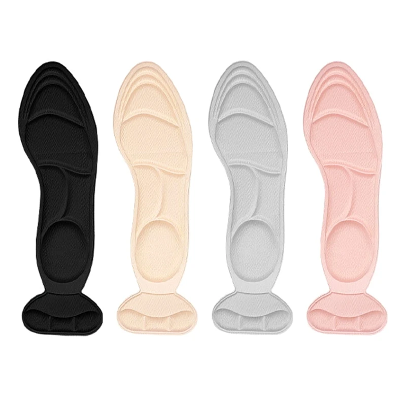 

Q1QD 1 Pair Soft Insole High Heel Shoe Pad Protector 3D Cushion High Heels Forefoot Support Massage Padding Inserts