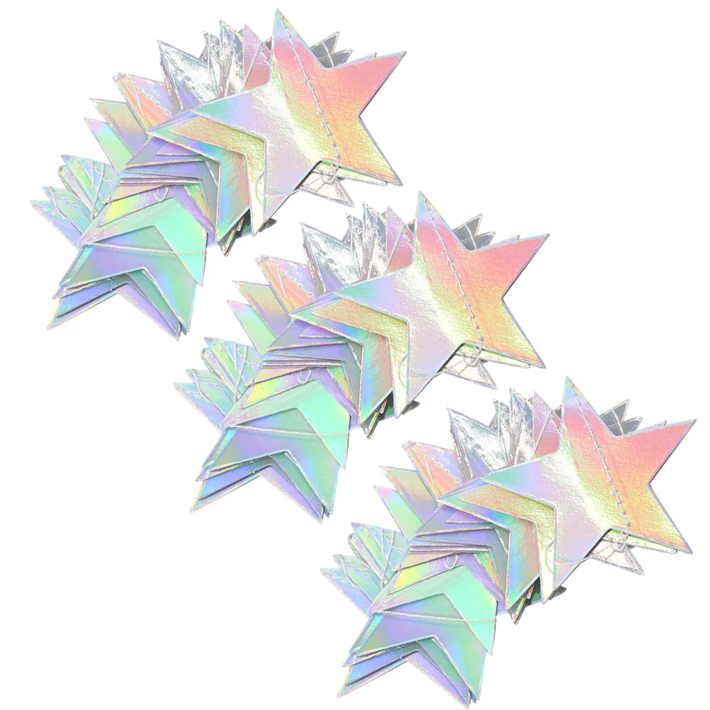 

3 Strings Bathroom Decorations Birthday Backdrop The Banner Star Paper Garland Party Bunting Decorative Hanging Bride