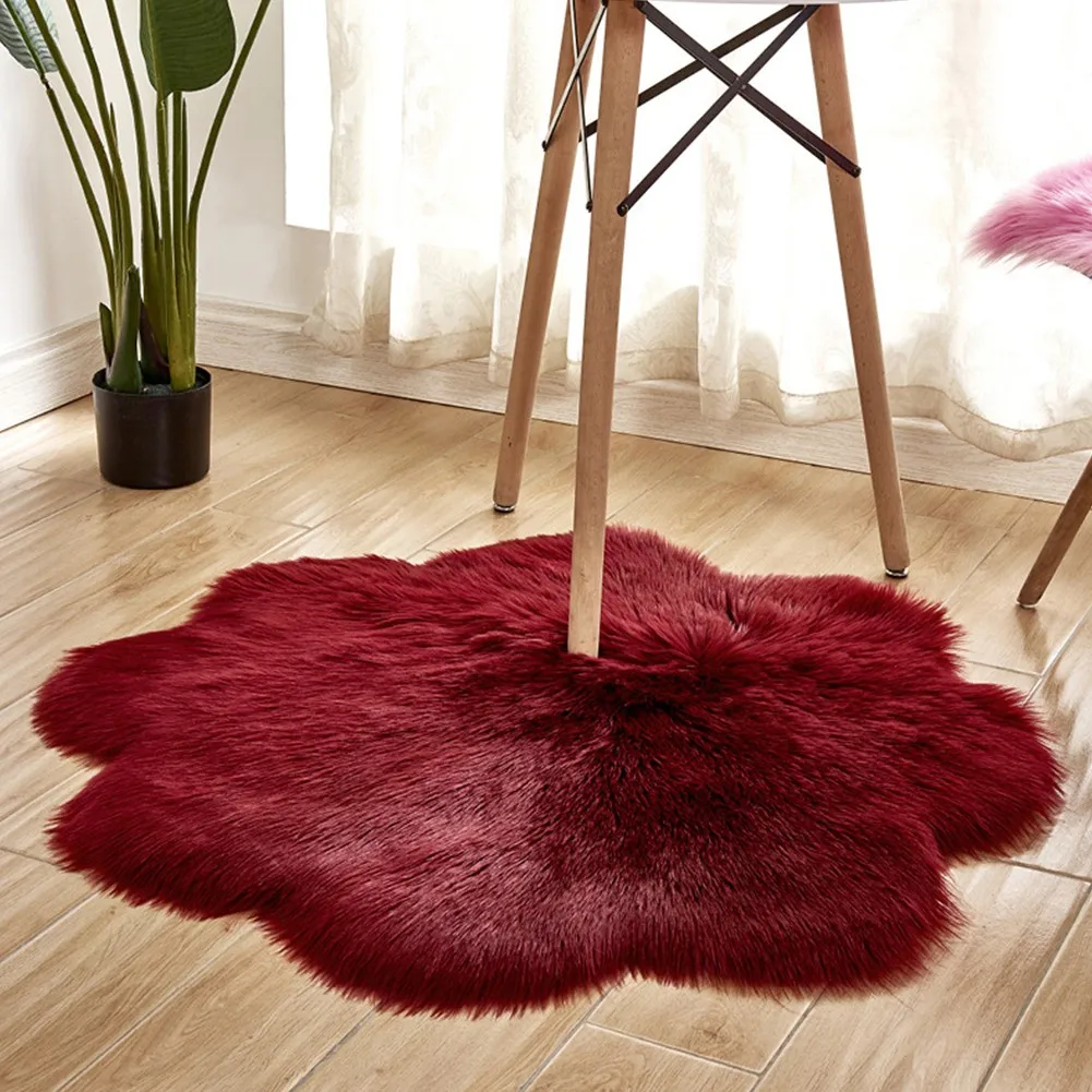 

Rug Carpet Modern Solid Pattern 30cm*30cm Anti-Slip Comfortable Fluffy