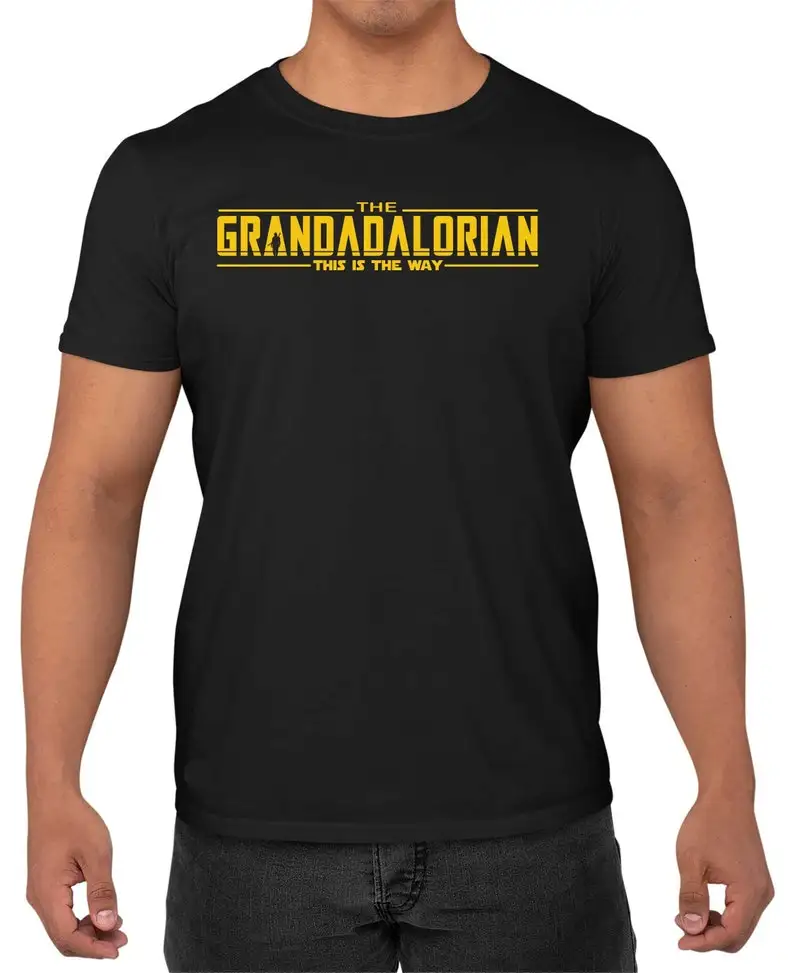 

Grandadalorian Funny Men's T-Shirt This IS The Way Fathers Day Gift Tee Shirt Top