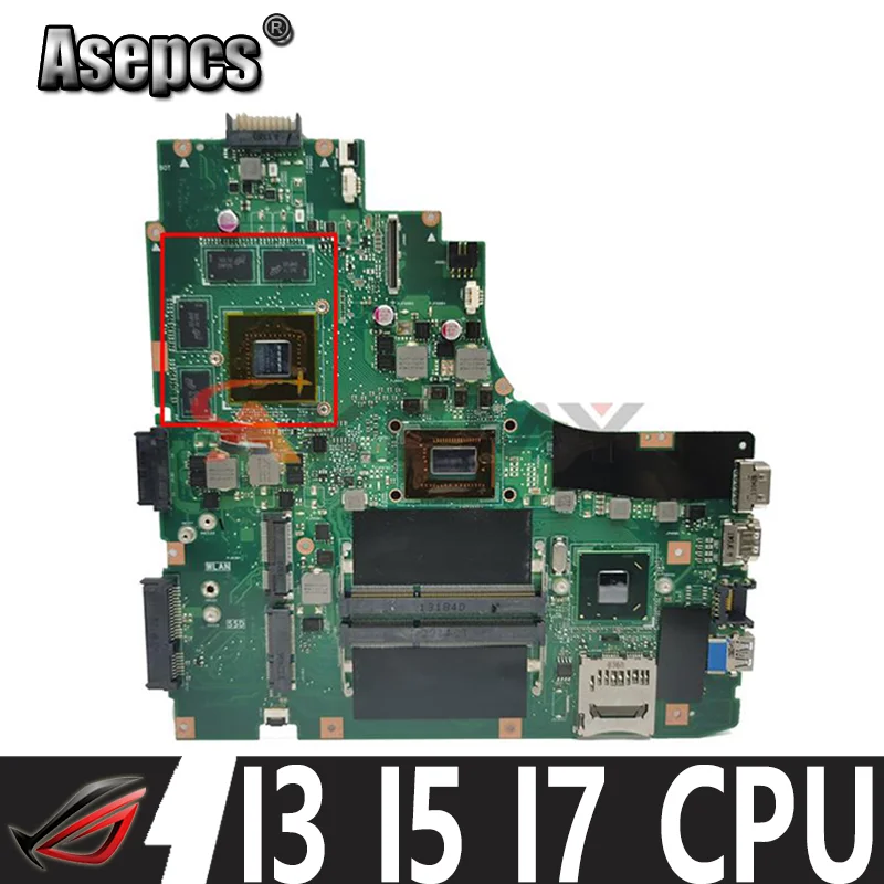 

K46CB K46CM материнская плата для ноутбука I3 I5 I7 CPU GT630M GT740M GPU для ASUS A46C S46C K46C K46 K46CB K46CM Материнская плата ноутбука