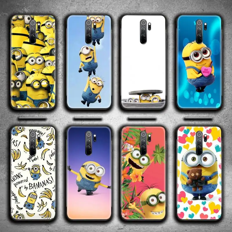 

Funny Cute Cartoon Little Yellow Man Minions Phone Case for Redmi 9A 9 8A Note 11 10 9 8 8T Pro Max K20 K30 K40 Pro