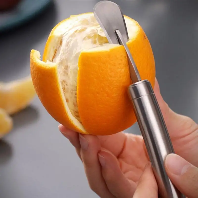 

Orange Peeler Stainless Steel Lemon Orange Peeler Practical Fruit Grapefruit Opener Cutter Kitchen Gadgets Household Supplies