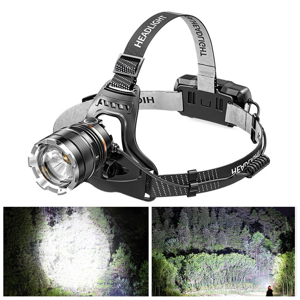 

Adults Super Bright Led Headlamp Outdoor Waterproof Usb Fast Charging 4 Modes Adjustable Fishing Cycling Comfortable Headlamp