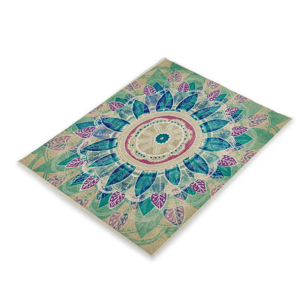 

Painted Creative Placemats Student Printing Thickened Pattern Heat Insulation Pad Waterproof Oil-proof Western Dining Table Mats