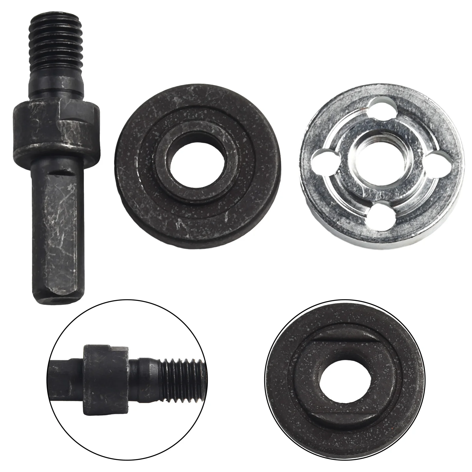 

Grinders Adapter Connecting Rod Angle Grinder Silver Steel To Angle Grinder 10mm Accessories Black Electric Drill