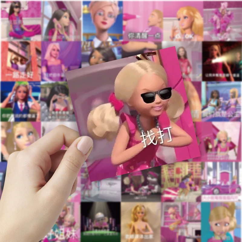 60 шт./компл. Барби Экспресс эмоции пакет аниме наклейки декоративный блокнот