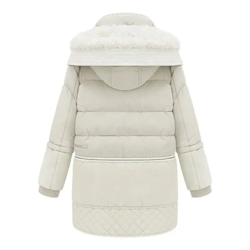 Fashion Women Long Down Coat Jackets Lady White Jacket Hooded Coats Female Thick Winter Outerwear Parkas Manteau Femme Hiver