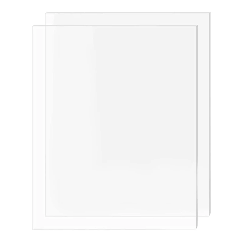 

2 Pack Acrylic Sheets 11.8 X 15.75 X 1/8 Inch (3Mm), Thin Cast Organic Glass Panel/Board For Sign, Painting, Frame