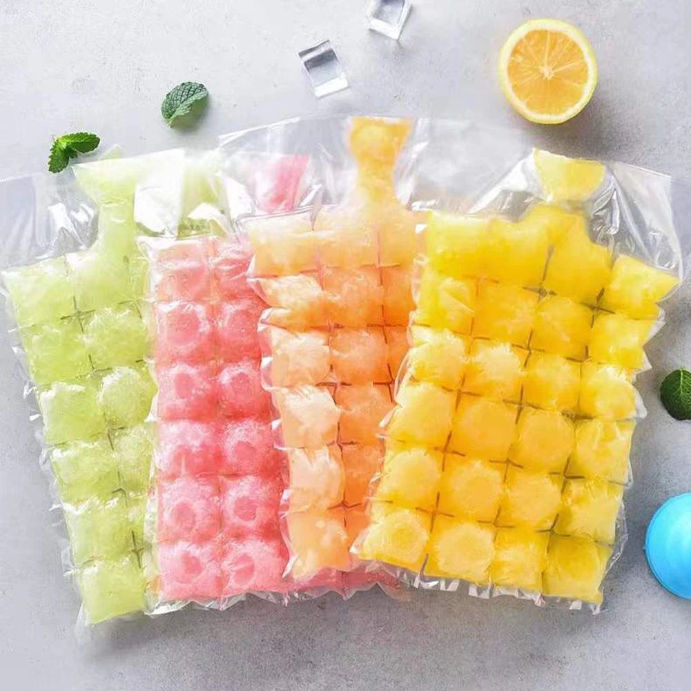 

10/50/PCS Disposable Ice Cube Bags Transparent Faster Freezing Ice-Making Ice Bag Kitchen Gadgets Accessories Ice Cube Maker