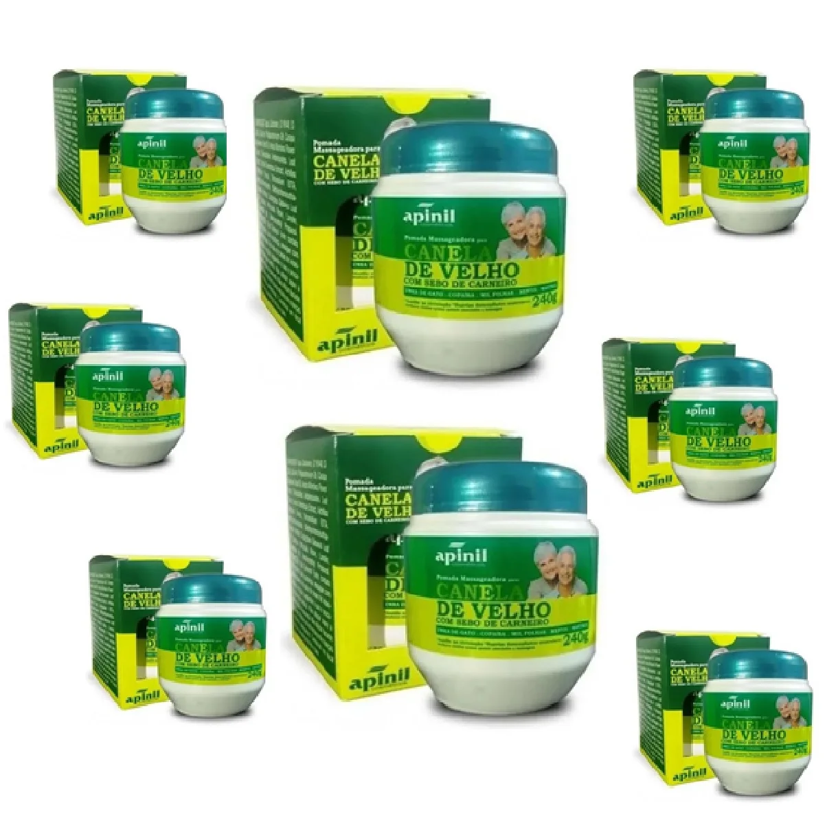 

Gel Massager Old Cinnamon Apinil Pot 240g Kit 8 Un