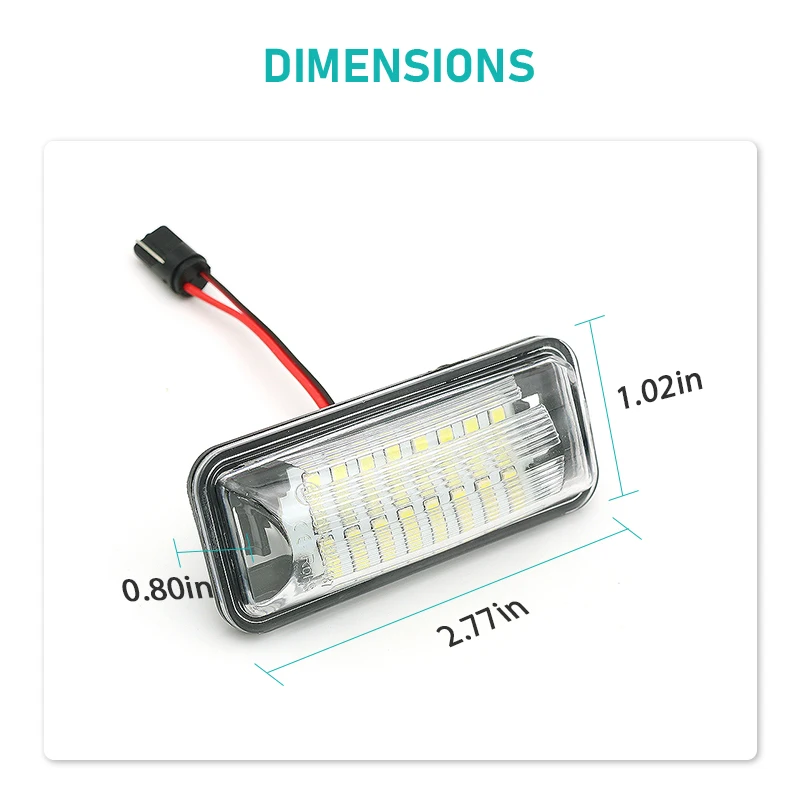 Светодиодный номерной знак 3528SMD для Subaru Forester Impreza WRX STI XV Crosstrek Legacy светильник FT-86