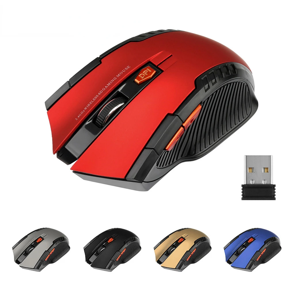

2.4GHz Wireless Mouse Optical Mice with USB Receiver Gamer 1600DPI 6 Buttons Mouse For Computer PC Laptop Accessories