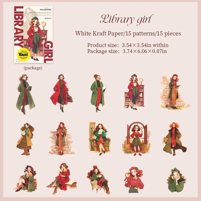 

Набор стикеров Jianwu Liberty Girl Series