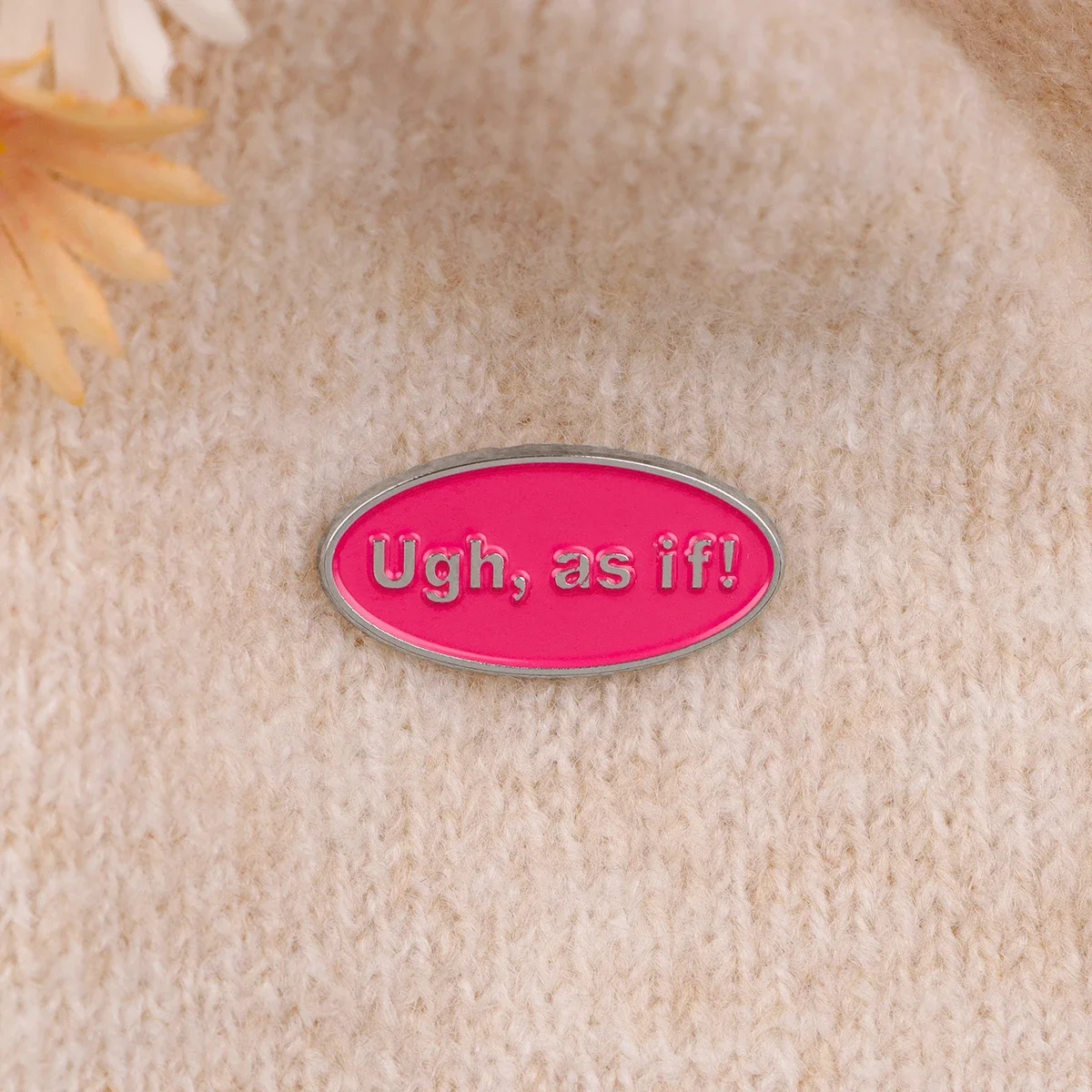 Oh если розовая эмаль металлический значок с предложением брошь на булавке рюкзак