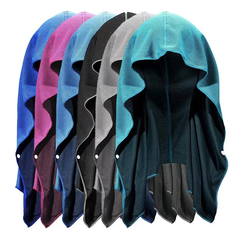 

U-shaped Hoodie Cooling Towel Beach Camping Gym Sun Protection Quick Drying Cloth for Men and Women 65x30cm