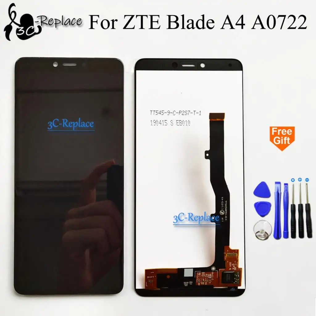 Оригинальный черный ЖК-дисплей 5 45 дюйма для ZTE Blade A4 A0722/для A7 Vita - купить по