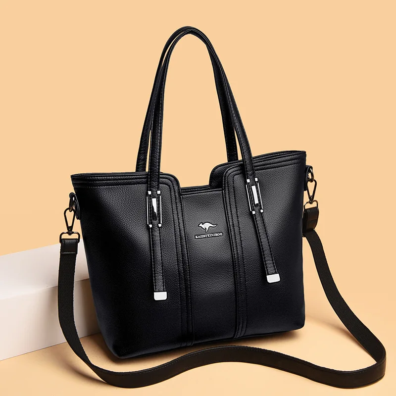 

Вместительная Повседневная Сумка-тоут, кожаные большие сумки через плечо для женщин, 2022 простая женская сумка-шоппер, дизайнерские сумки