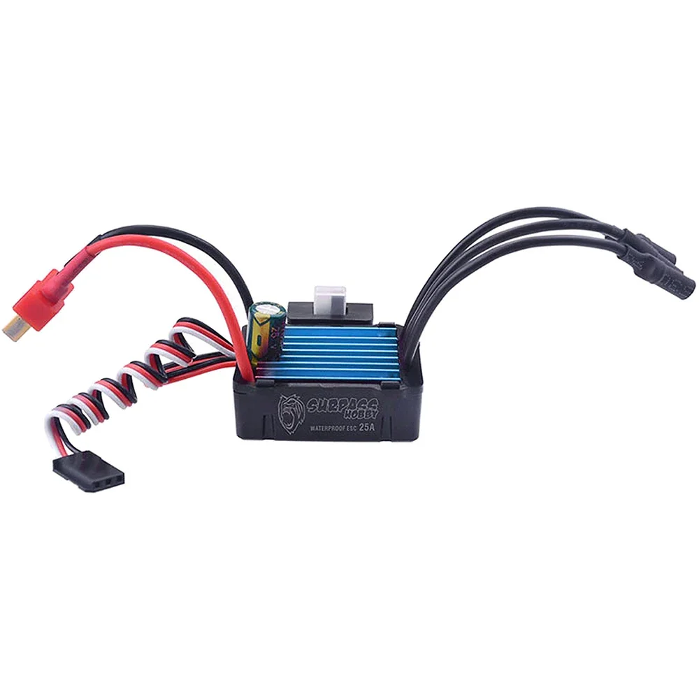 Фото Бесщеточный мотор SkyDElSURPASS HOBBY 2430 7200KV с регулятором скорости 25A ESC в комплекте для радиоуправляемых машин HSP HPI Tamiya 1/16 1/18 №4