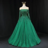 sunnybridal dubai luxury green evening dresses 2022 new plus size elegant woman party dress sequins sparkle prom party gowns