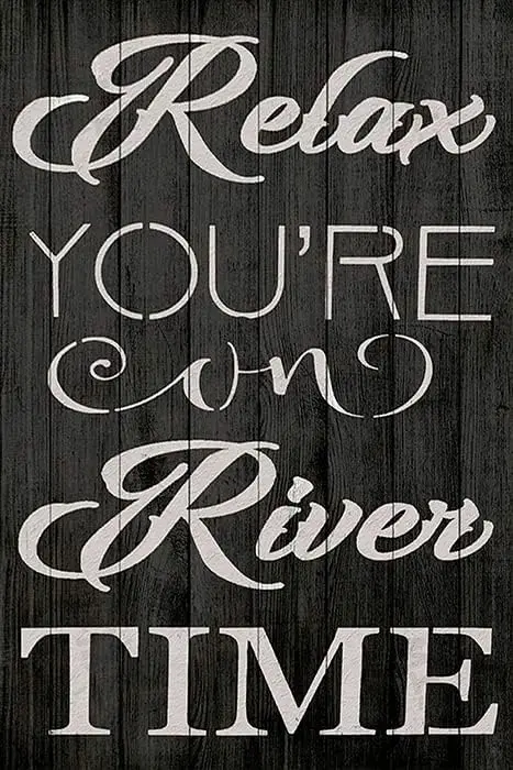 Tn Sgn Relx Rver Tme Lke House Cottge Rustc Metl Декор