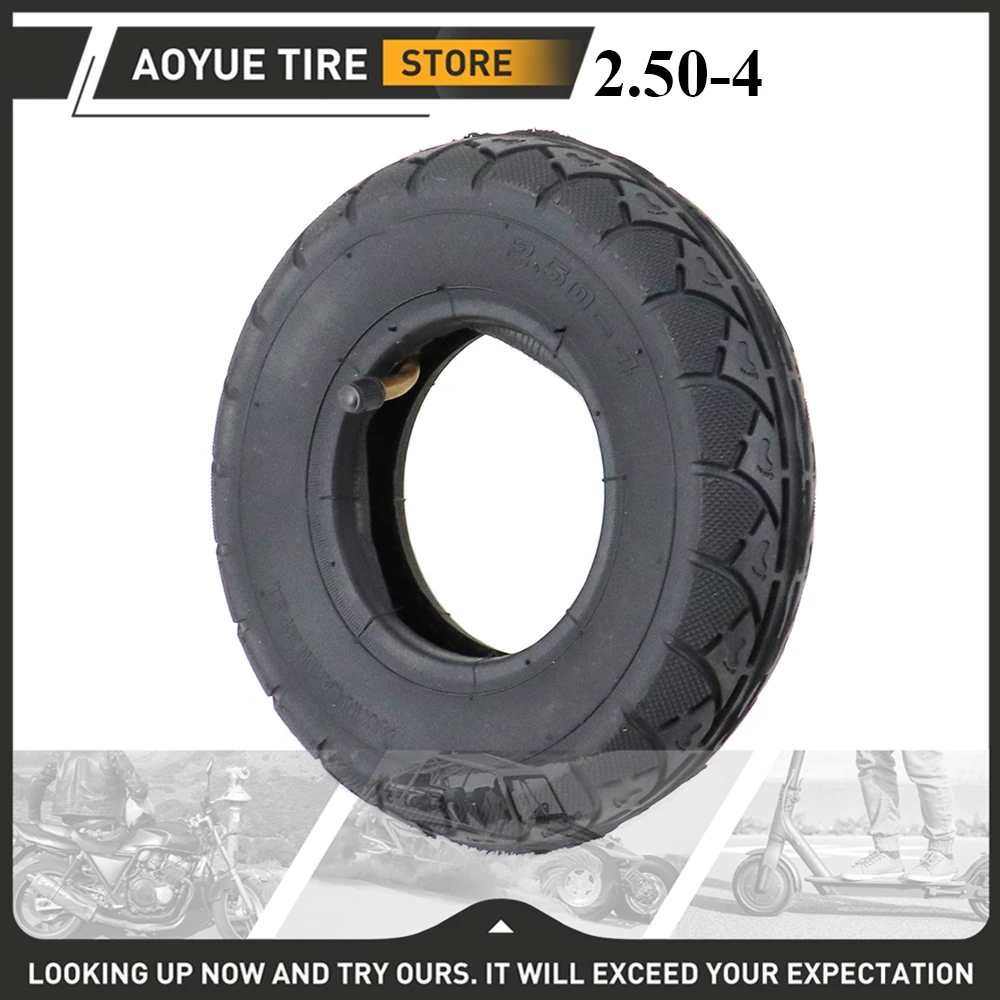 

2.50-4 Tires 2.50-4 Pneumatic Tyre Inner Tube for Motorcycles Unicycle Tires Gas Electric Scooters Bicycles Accessories