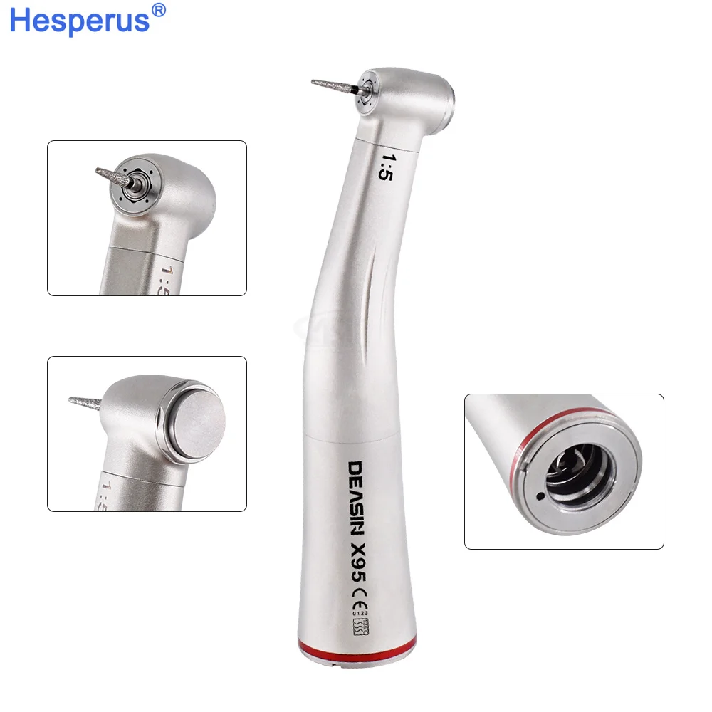 Den tal 1:5 Низкоскоростная кнопка Наконечник Увеличение красного кольца