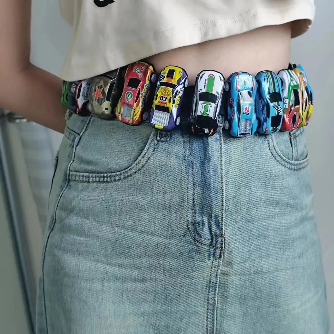 Ремень Y2k для креативной гоночной модели уличная одежда декоративный пояс мужчин