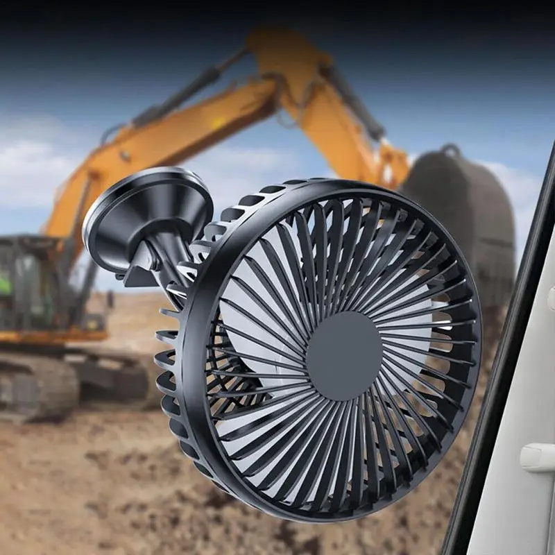 USB-вентилятор для приборной панели автомобиля вращающийся на 360 градусов 12 В/24 В с