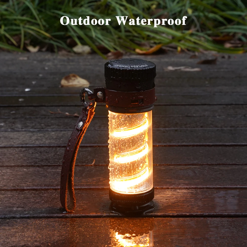 

XPG Camping Atmosphere Lamp Portable COB Night Lamp 4 Modes IPX4 Waterproof Stepless Dimming for Outdoor Travel Hiking Emergency