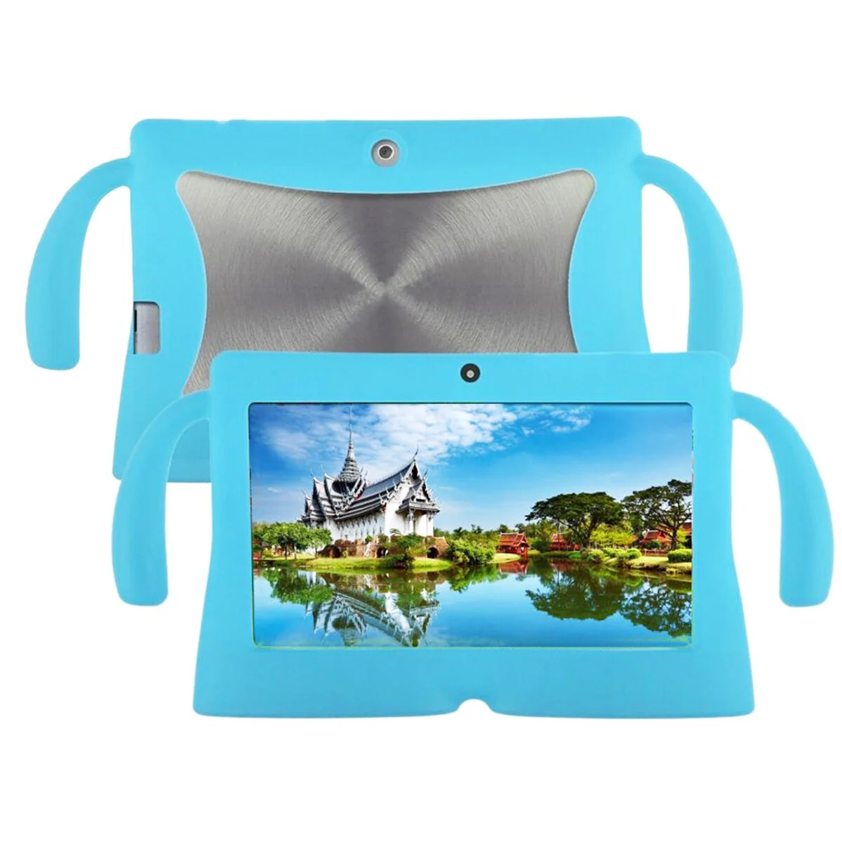 

7 Inch Silicone Gel Cover Case for Q88 Kids Children Tablet PC (Sky Blue)